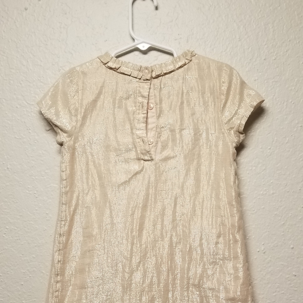 Rose gold metallic holiday dress - Picture 3 of 5